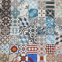 GẠCH BÔNG TRANG TRÍ ĐA SẮC 20x20 cm