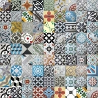 GẠCH BÔNG ĐA SẮC 20x20 cm