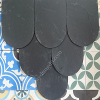 NGÓI ĐEN LỢP MÁI LAI CHÂU 20x25 Cm